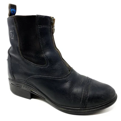 Ariat Devon Pro Paddock Boots Women's 8.5 Black Leather Cowgirl Western Riding - Image 1 of 4