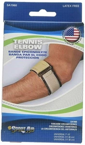 Sport Aid SA1960 Tennis Elbow Brace Support Latex Free Beige Color 1ct Pack of 2 - Picture 1 of 2