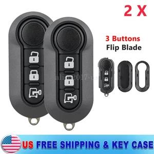 2 Flip Remote Key Fob SHELL CASE for 2015 - 2021 Dodge Ram Promaster RX2TRF198 - Picture 1 of 10
