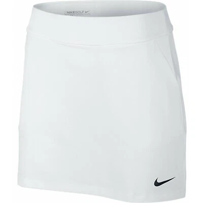 NEW! NIKE [S] Women Tournament Knit Golf/Tennis/Pickleball Skort-White 726172 - Image 1 of 2