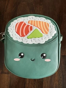 New Kawaii Tuna See You Green Mini Sushi Bag Purse - Picture 1 of 4