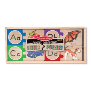 Melissa & Doug - Alphabet Wooden Puzzle Cards - Picture 1 of 5