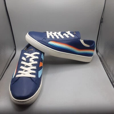 Soludos Rainbow Wave Sneakers Women's 11M Blue Multi Leather - Image 1 of 4