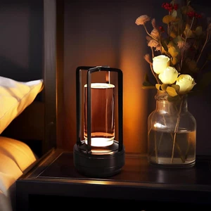 Cordless Table Lamp, LED Lamp with 2000Ma Battery, 3 Color Stepless Dimming, Lum - Picture 1 of 12