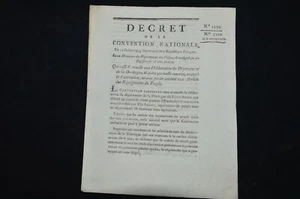 ARCHIVE REVOLUTION FRANCAISE-DECRET SUR LA DORDOGNE-EPINAL-MIRECOURT 1793 - Picture 1 of 3