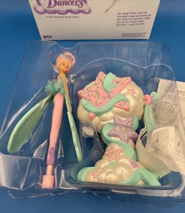 1996 Galoob Fairy Dancers Angel Twirl with Base Pink and Aqua New Old Stock - Picture 1 of 9
