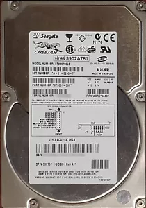 Dell 03F757 Seagate ST336706LC 3.5" 36.7GB Cheetah SCSI SCA Hard Drive FW 8A03 - Picture 1 of 2
