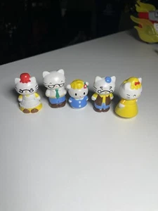 Hello Kitty Mini Figurines/Set Of 5/Cake Topper/Toys/ Collectables - Picture 1 of 3