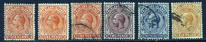 FALKLAND ISLANDS KG V 1912-20 A Wmk Mult Script CA Part Set SG 61 to SG 64b VFU - Picture 1 of 2
