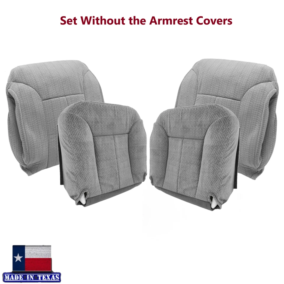 Fundas de asiento de tela gris para Chevy Tahoe Suburban 1995 1996 1997 1998 1999 Foto 1 de 4