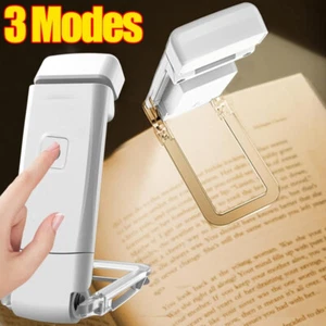 USB Rechargeable Book Light Brightness Adjustable for Eye-Protection LED Clip on - Afbeelding 1 van 14