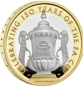 Great Britain The 150th Anniversary of the FA Cup 2022 UK £2 Silver Proof Coin - Picture 1 of 12