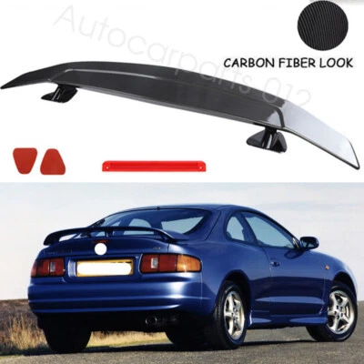 46” Carbon Fiber Style Racing Rear Trunk Spoiler GT Wing For Toyota Celica 00-05 Foto 1 de 4