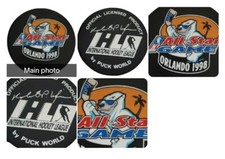 1998 ALL STAR GAME IHL ORLANDO SOLAR BEARS OFFICIAL GAME PUCK BY PUCK 🌎 VINTAGE