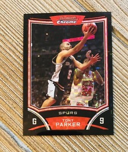 2008 Bowman Chrome Tony Parker XFractor Refractor /299 ⭐️⭐️