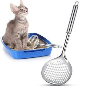 Cat Litter Scoop Durable Metal Pet Kitty Kitten Sifter Heavy Duty - Picture 1 of 6
