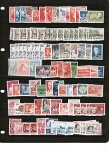 Denmark mixed selection of mint stamp mostly unmounted