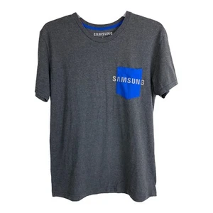 Samsung Womens Shirt Size Large L Gray Pocket Tee Short Sleeve Knit Samsung - Picture 1 of 5