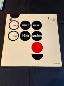 Lieder von Kurt Weill gesungen von Felicia Sanders Record - Bild 1 von 3