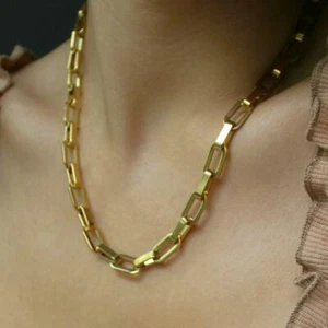 BSL - Picadilly Geometric Chain Necklace - Picture 1 of 4