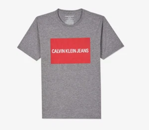 New Calvin Klein Boys' Short Sleeve Block Logo Crew Neck Shirt Size 4 - Picture 1 of 1
