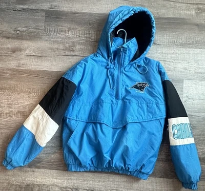 Men’s Medium NFL Game Day Competitor Carolina Panthers Pullover Coat Vtg 90s - Image 1 of 4