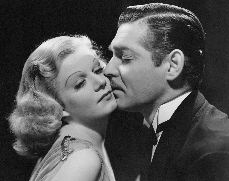 1937 JEAN HARLOW & CLARK GABLE in SARATOGA Photo (201-R) - Image 1 of 1