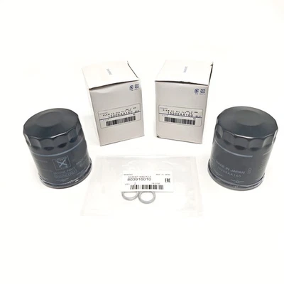 2× 15208AA160 803916010 Engine Oil Filter & Gasket For Subaru Impreza Legacy New - Image 1 of 4