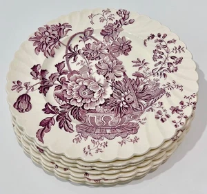Juego de 7 platos de cena Royal Staffordshire Inglaterra Charlotte Lavender 10 1/8" - Imagen 1 de 4