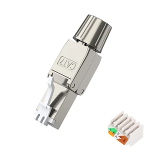 RJ45 Field Termination Plug - Toolless CAT 7 Connector up to 10GbE - Afbeelding 1 van 7