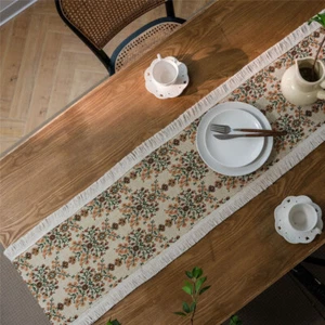 Mantel Corredor de Mesa Estampado Moderno Paño Comedor Fiesta Cocina Decoración del Hogar - Imagen 1 de 36