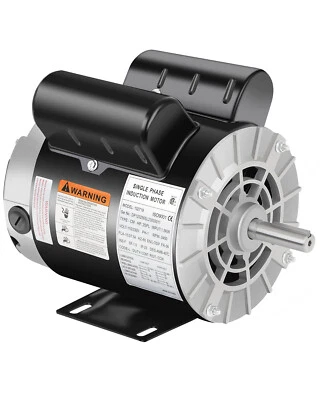 Air Compressor Motor Single Phase 2SPL HP 3450 RPM 56 Frame 5/8" Shaft Diameter - Image 1 of 4