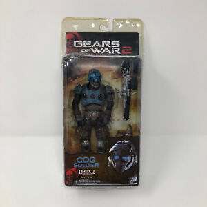 Neca Gears of War 2 Cog Soldier Player Select Gnasher Lancer SCELLÉ 2009 LIRE
