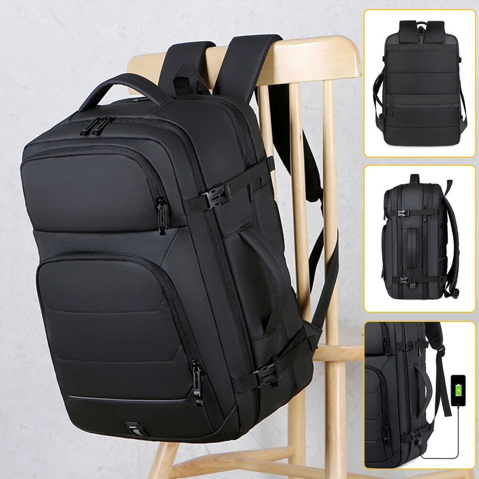50L Rucksack Wasserdicht Herren Damen Reise Wandern Arbeit Laptop Schulrucksack - Bild 1 von 4