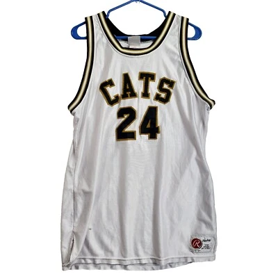 Camiseta deportiva Fredericktown MO High School Black Cats Away Basket Ball Rawlings talla 42 Foto 1 de 4