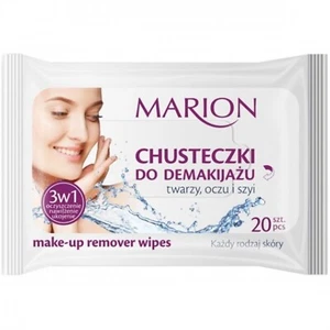 MARION Face, Eyes and Neck Make-Up Remover Wipes with Aloe Extract & Vitamin E - Picture 1 of 1