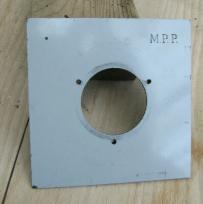 genuine MPP mk 7 VII 6 VI compur 1 lens board panel 40.6mm hole 100 x 100mm - Image 1 of 4