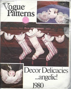 Vintage Vogue Pattern #1980-Decor Delicacies...Angelic!-Christmas Home Decor - Picture 1 of 1
