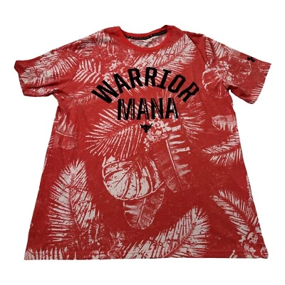 Camisa Under Armour Project Rock Warrior Mana Hawaiana Floral Manga Corta XL Foto 1 de 4