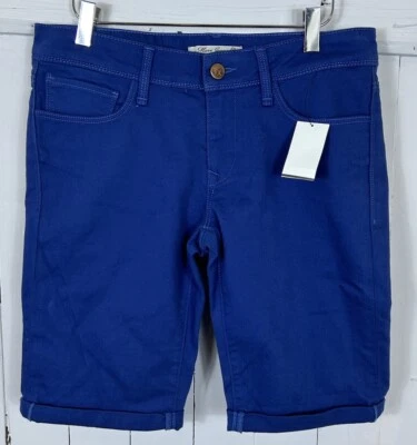 Mavi Jeans Co 女式 27 码 Jessica Colbalt 蓝色牛仔裤短裤 — 第 1/4 张图片