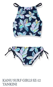 Kanu Surf Girls' Daisy UPF Beach Sport 2 Piece Swimsuit Size 12 - Picture 1 of 3