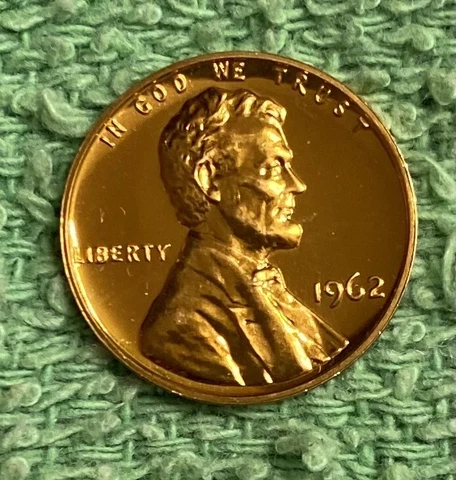 1962  **PROOF**  LINCOLN CENT - NICE COIN - L@@K AT PICTURES!!!!! Cover