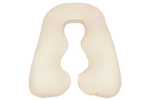 Funda de almohada de algodón orgánico natural marfil lavable NUEVA - Imagen 1 de 1
