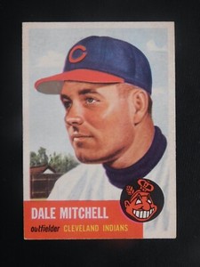 1953 Topps Baseball Card #26 Dale Mitchell (EX-MT)