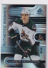2022-23 UD SP GAME USED AUTHENTIC ROOKIES TRUE #197 VLADISLAV KOLYACHONOK 90/92