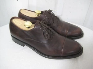 Salvatore Ferragamo Lavorazione Tramezza Oxford Cap Toe Shoes Men's Size 10 EE - Picture 1 of 22