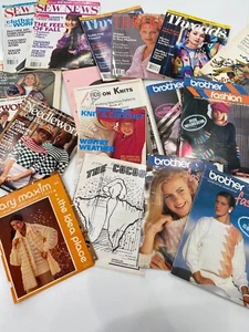 17 Brother Sewing Knitting Threads Magazine Book Bundle Lot Mixed - Picture 1 of 10