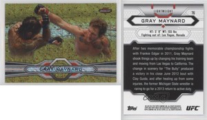 2013 Topps UFC Finest Gold Refractor /88 Gray Maynard #76