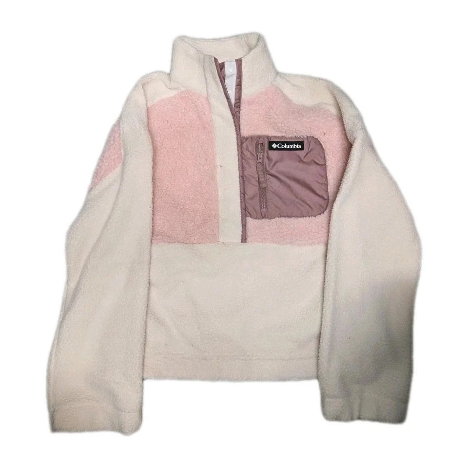 Pullover polar para mujer Columbia rosa X-pequeño Foto 1 de 1