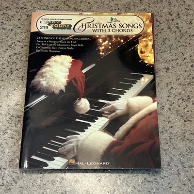 EZ Play Today #219 - CHRISTMAS SONGS With 3 Chords 1991 Hal Leonard, Very Nice - Image 1 of 2